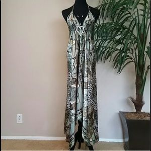 🌿Silky Bohemian Backless Dress